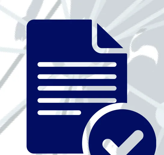 Documento con una palomita de verificación